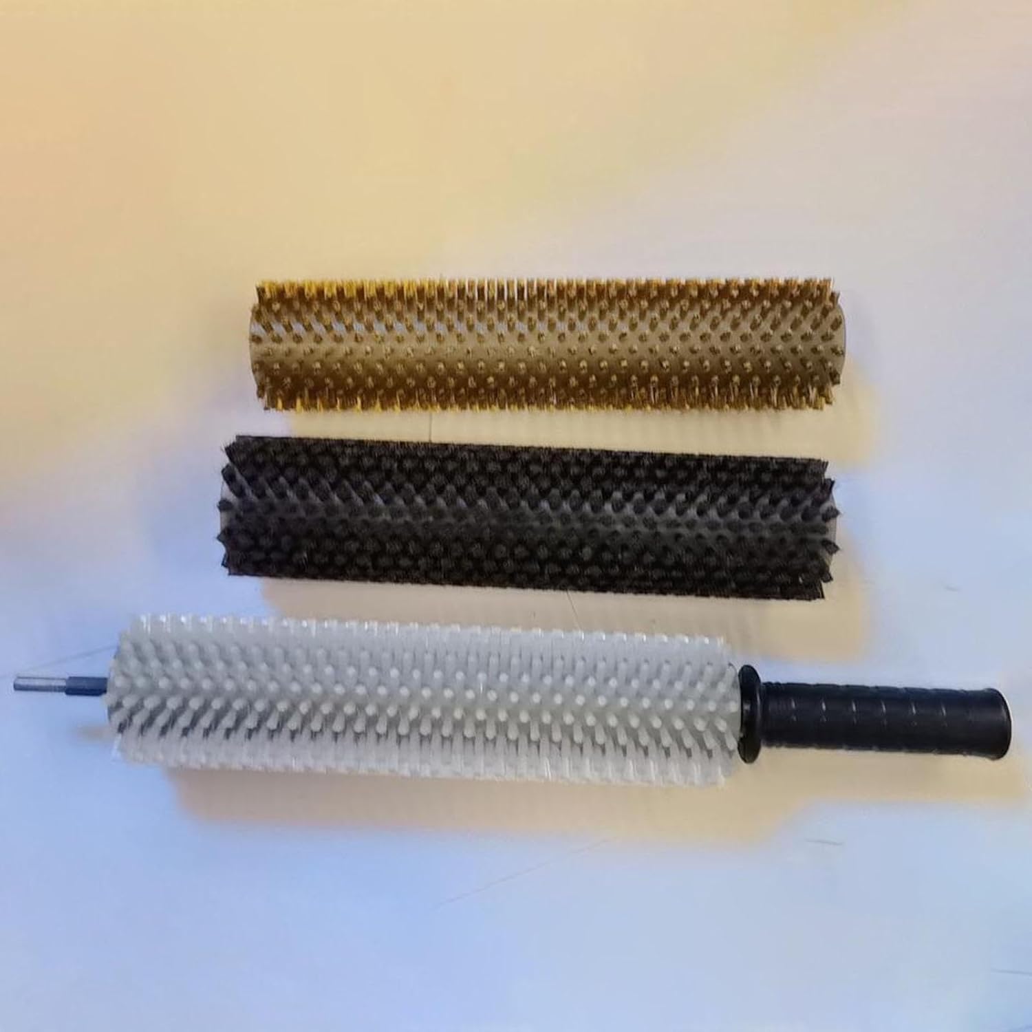 Ｐｒａｓｋｕ スキー ワックスブラシ メンテナンスツール ローラー型 ナイロン銅線 丈夫 清掃力 エルゴノミック設計 持ち運びやすい