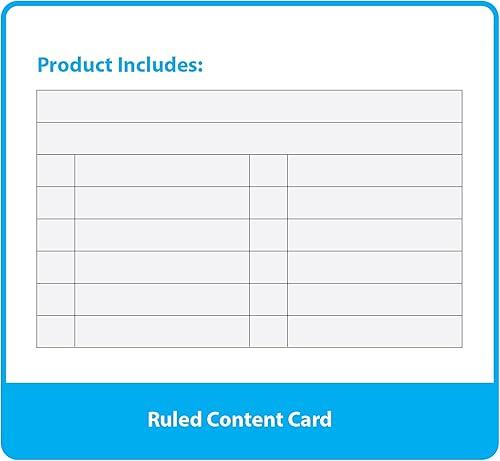 Miniatura 5 de BAZIC - Estuche para tarjetas de índice con divisor de 5 pestañas de 3 x 5 pulgadas, estuche de almacenamiento de plástico con cierre a presión,