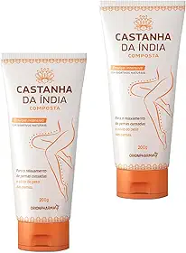 Kit com 2 Cremes Para Pernas de Castanha da Índia, 200g Cada