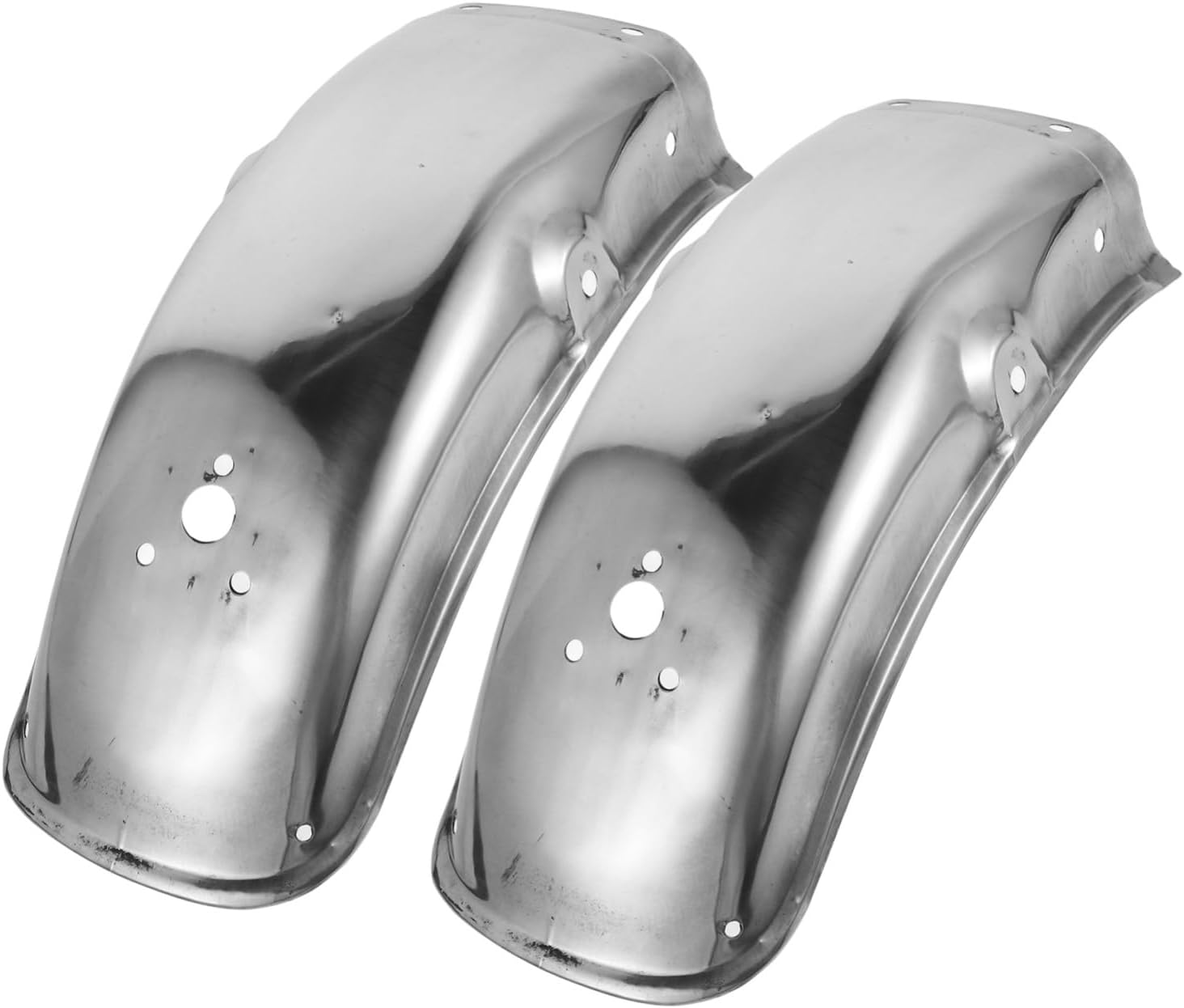 PRETYZOOM 2pcs Motorbike Rear Mudguard Stainless Steel Mud Flaps for Motorcycles Easy Install Splash Guards Scooter Parts
