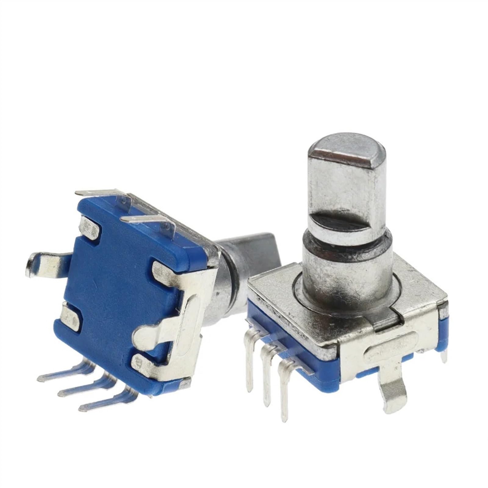 5PCS EC11 Rotary Encoder Code Switch 20 Position With Switch 5Pin Handle Length 12.5mm Half Shaft Type