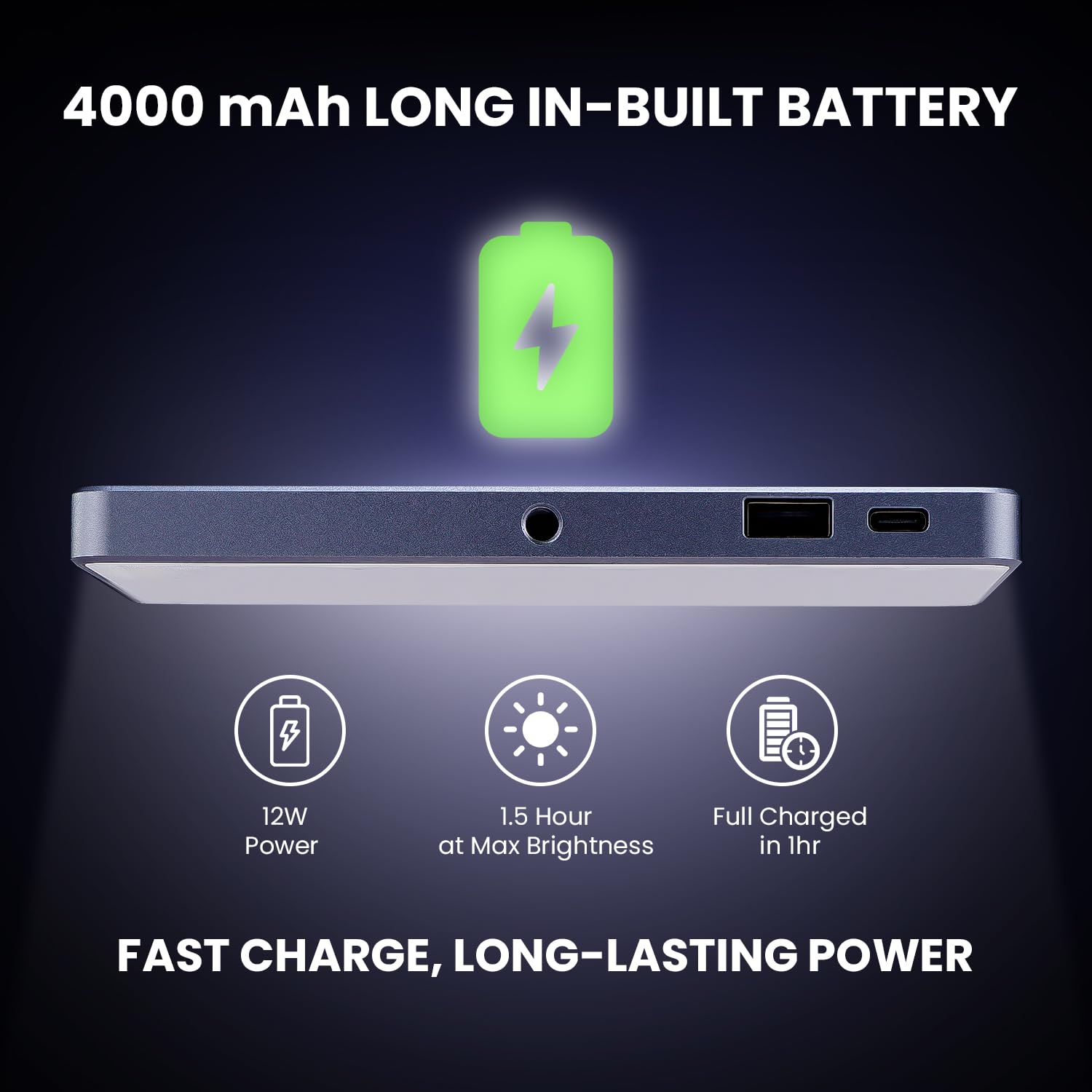 HIFFIN HF-135 Portable Pocket RGB LED Video Light with 24 Lighting Effect Modes, 4000 mAh Inbuilt Battery, 2500K-9000K Full Color - Ideal for Photography, and Product Photography 3