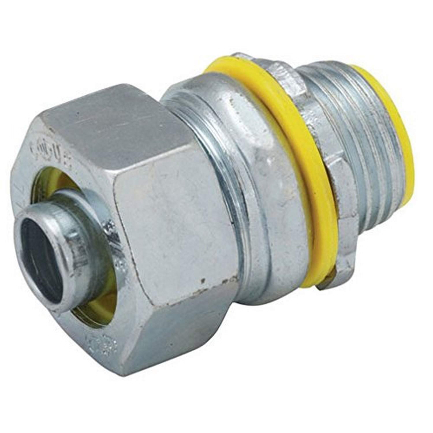 RACO Hubbell- 3512-8 Connector, Liquid Tight, Straight, Flex and Type B Flex, Insulated, 1/2-Inch
