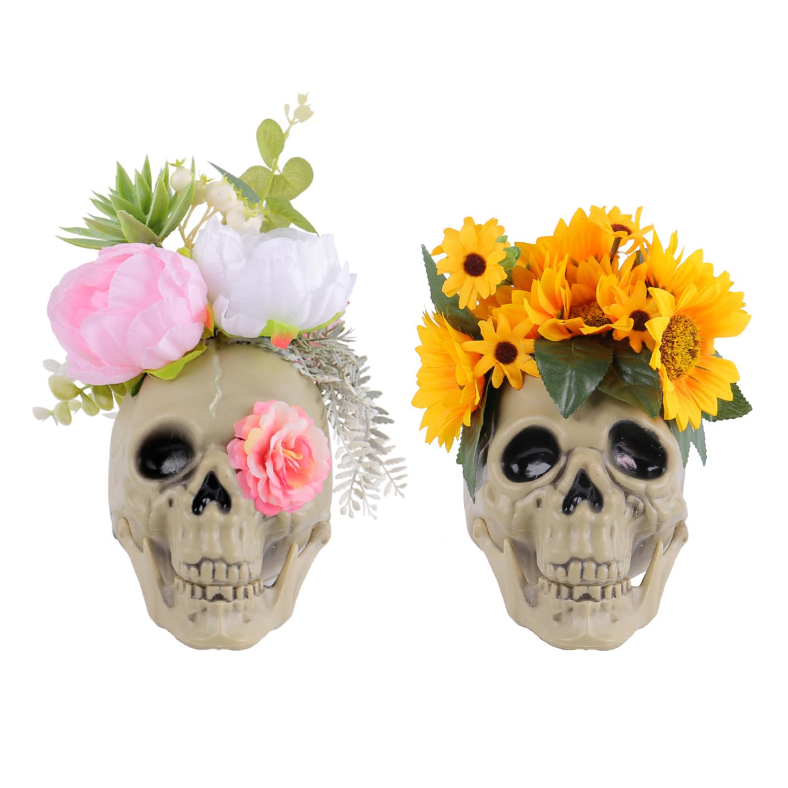 echidna 花瓶　頭蓋骨 今回初めて作った実寸くらいの骸骨のフラワーベース 中にお水を入れて