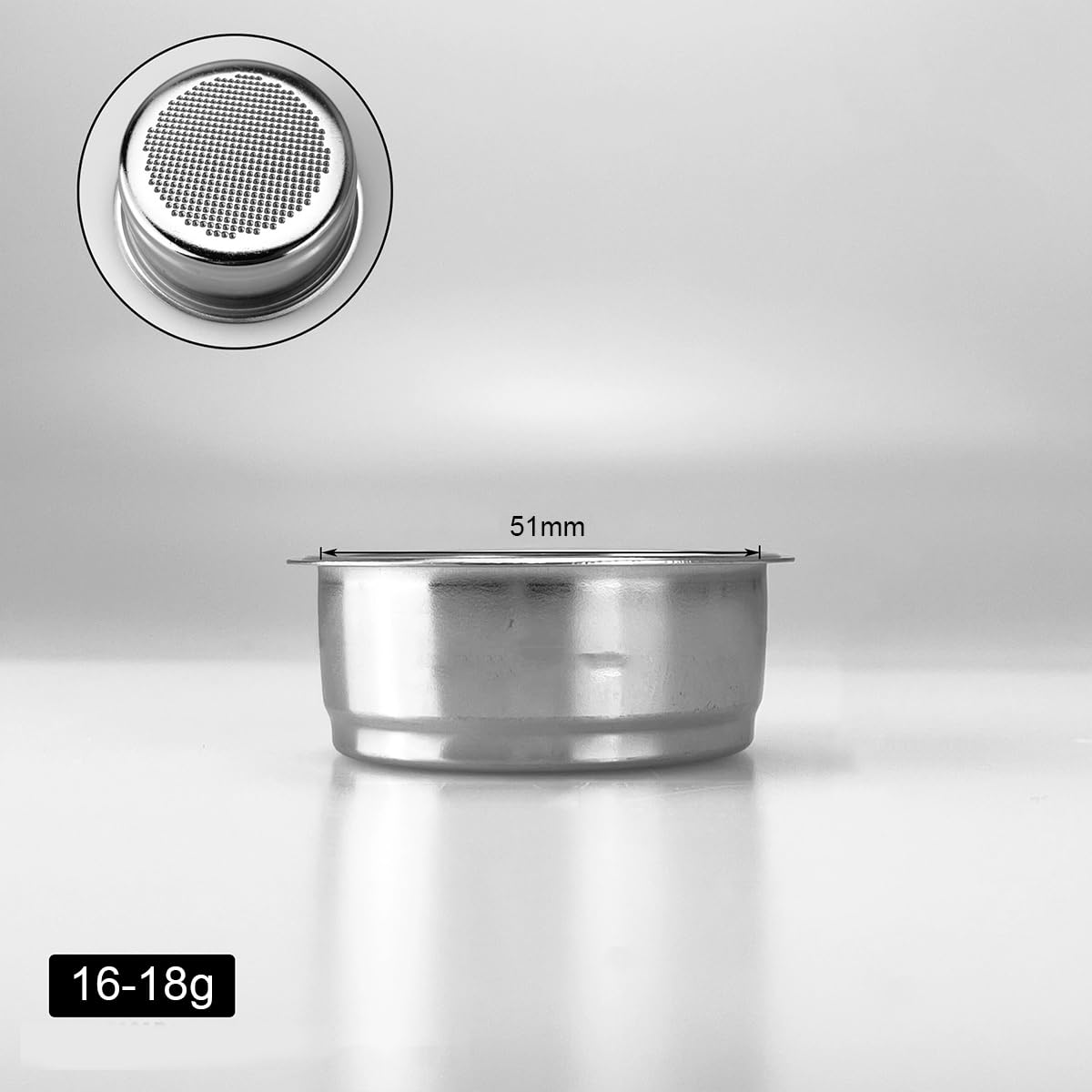 Amazon | ROMIRUS ポルタフィルターバスケット 51mm 非加圧 シングル
