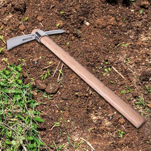 Azadón portátil de acero inoxidable para jardín miniatura 2
