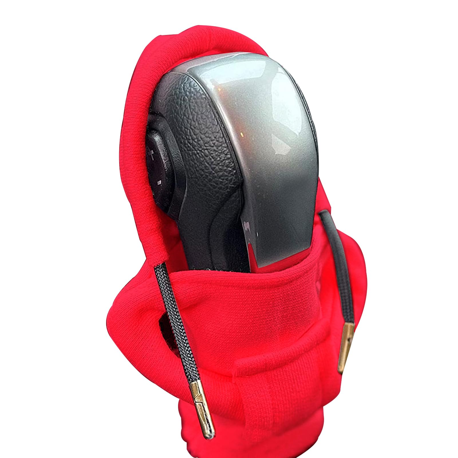 Hoodie Car Gear Shift Cover,Red Gear Stick Cover,Hoodie for Gear Stick,Gear Lever Cover,Gear Knob Hoodie,Dust-Proof Protection Sweatshirt Universal Gear Stick Hoodie,Automotive Interior Accessories