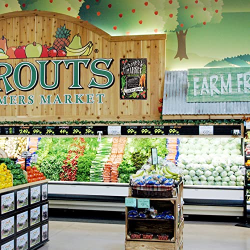 Farmers Market Retro Vintage Metal Tin Bar Sign, Decorative Wall Art Signage, Primitive Farmhouse Country Kitchen Farmhouse Sign, Pantry Signs Wall Decor 12 X 8 Inches For Farmers Market Display #TOP5