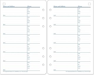 FranklinCovey - Address/Phone Pages - Expansion for Planners (Compact)