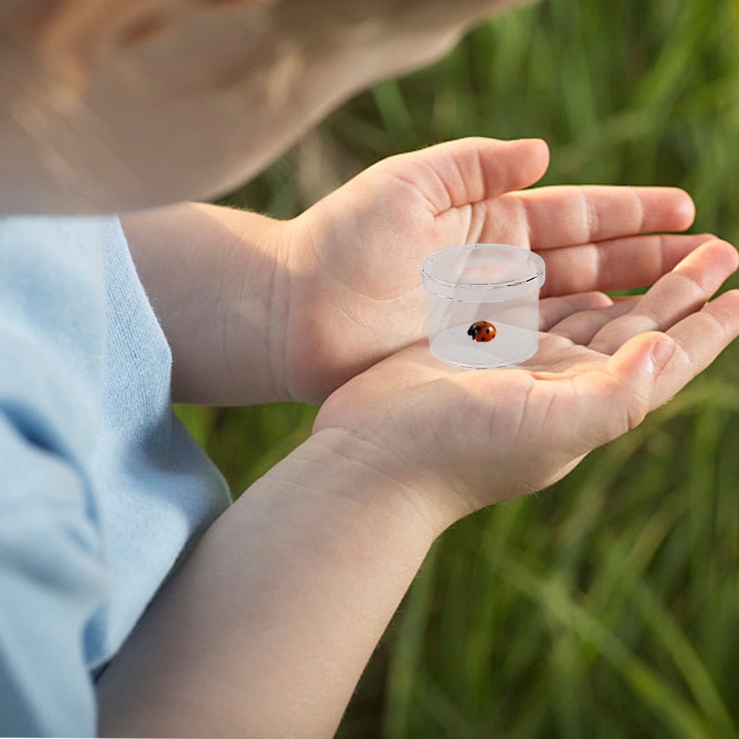 Becherlupen Set Für Kinder – 7-teiliges Explorer-Kit Mit Insektenfänger, Lupe, Pinzette, Netzbeutel – Für Kinder Ab 6 Jahren – Outdoor Natur Entdecker