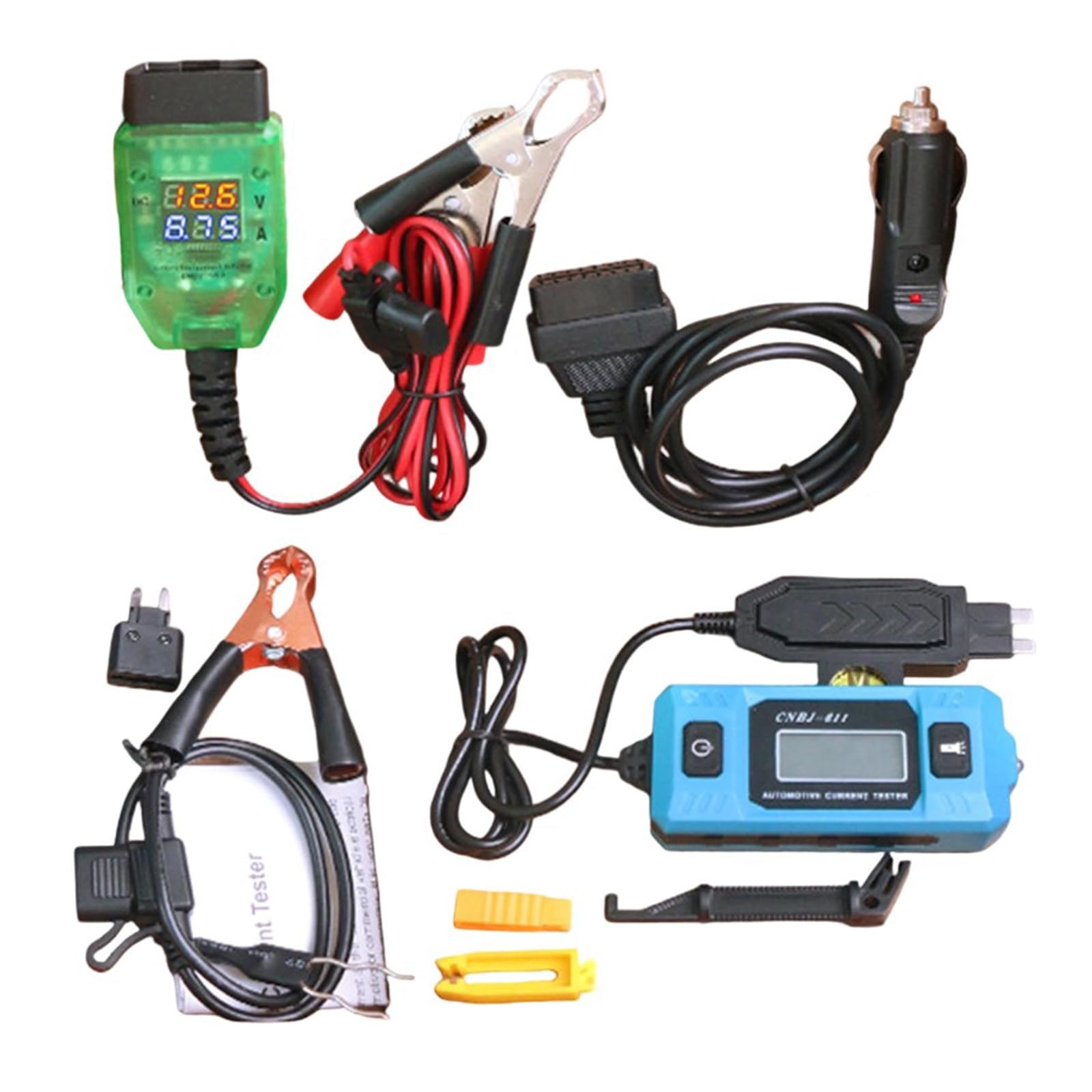 Ensemble professionnel de détecteur de courant sombre de voiture ABS avec outil d ' entretien de lampe de poche Ensemble professionnel de détecteur de courant sombre de voiture ABS avec outil de lampe