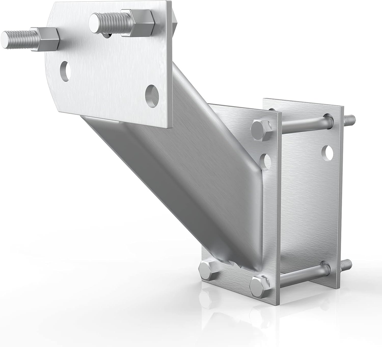 BUNKER INDUST Spare Tire Mount Bracket, Side Mount Utility Spare Tire Carrier for Trailer Tongue Boat Wheel Tire Holder up to 120LBS, Fits Most 4 & 5 Lugs Hold 3.94”, 4”, 4.25” and 4.72” Bolt Patterns
