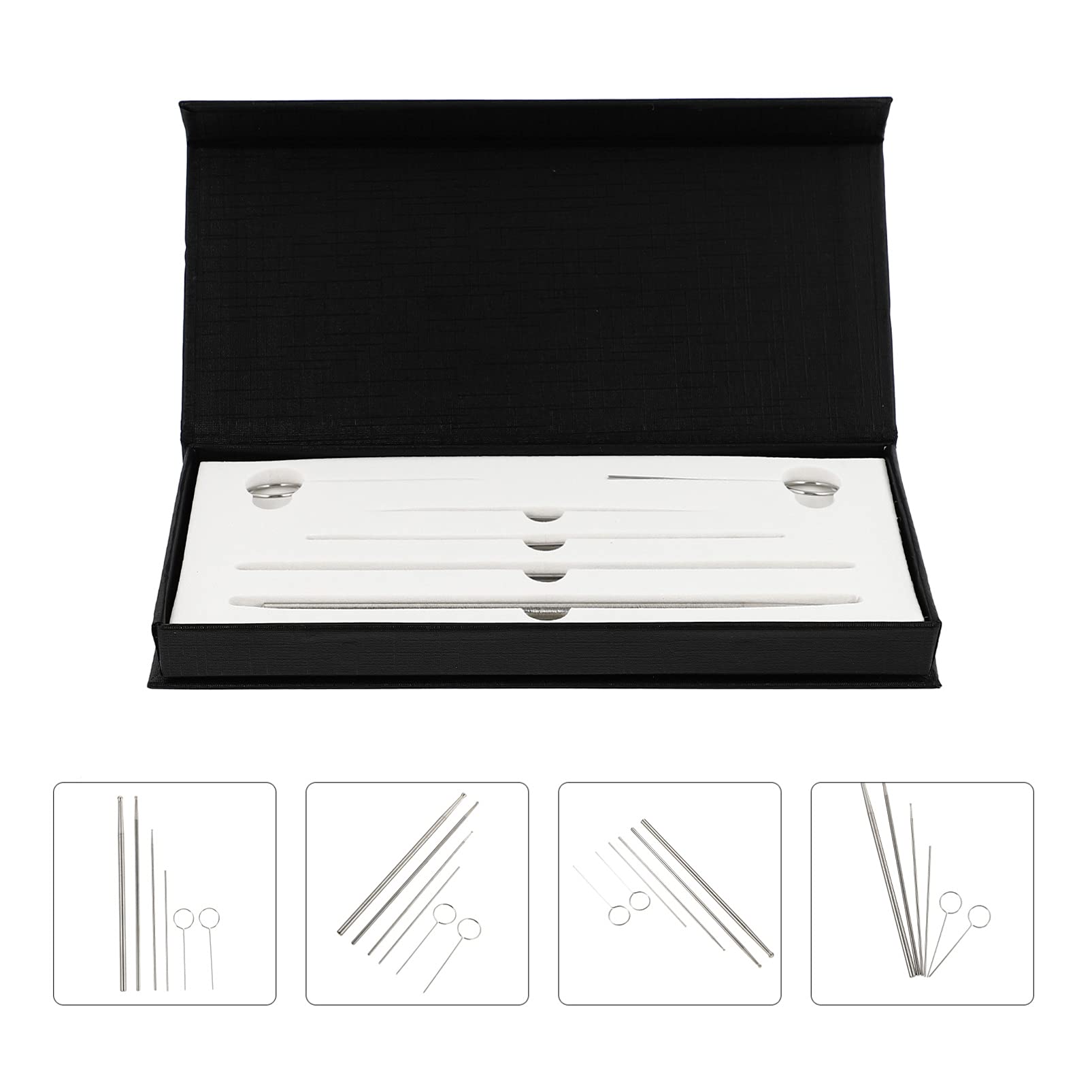 BESPORTBLE 2sets per Rilevamento del dei Inossidabile Accessorio per Rettili e Rettili