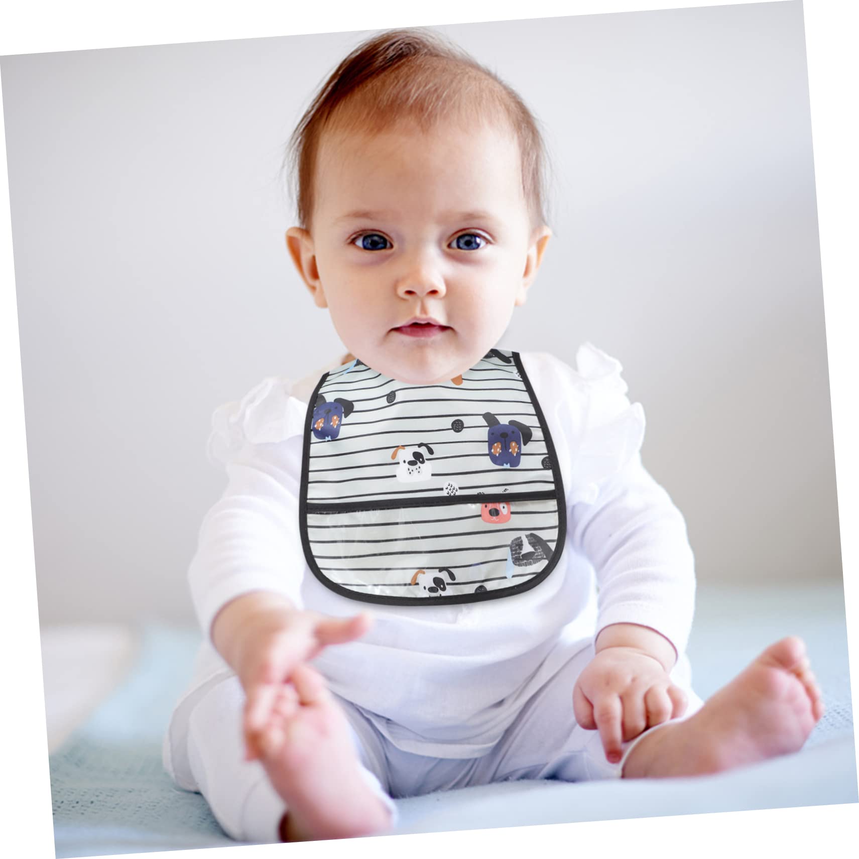 Abaodam 15 Pz mangiare bavaglino impermeabile bavaglini neonata i asilo nido o come per i genitori sbavante appena per bambini poliestere