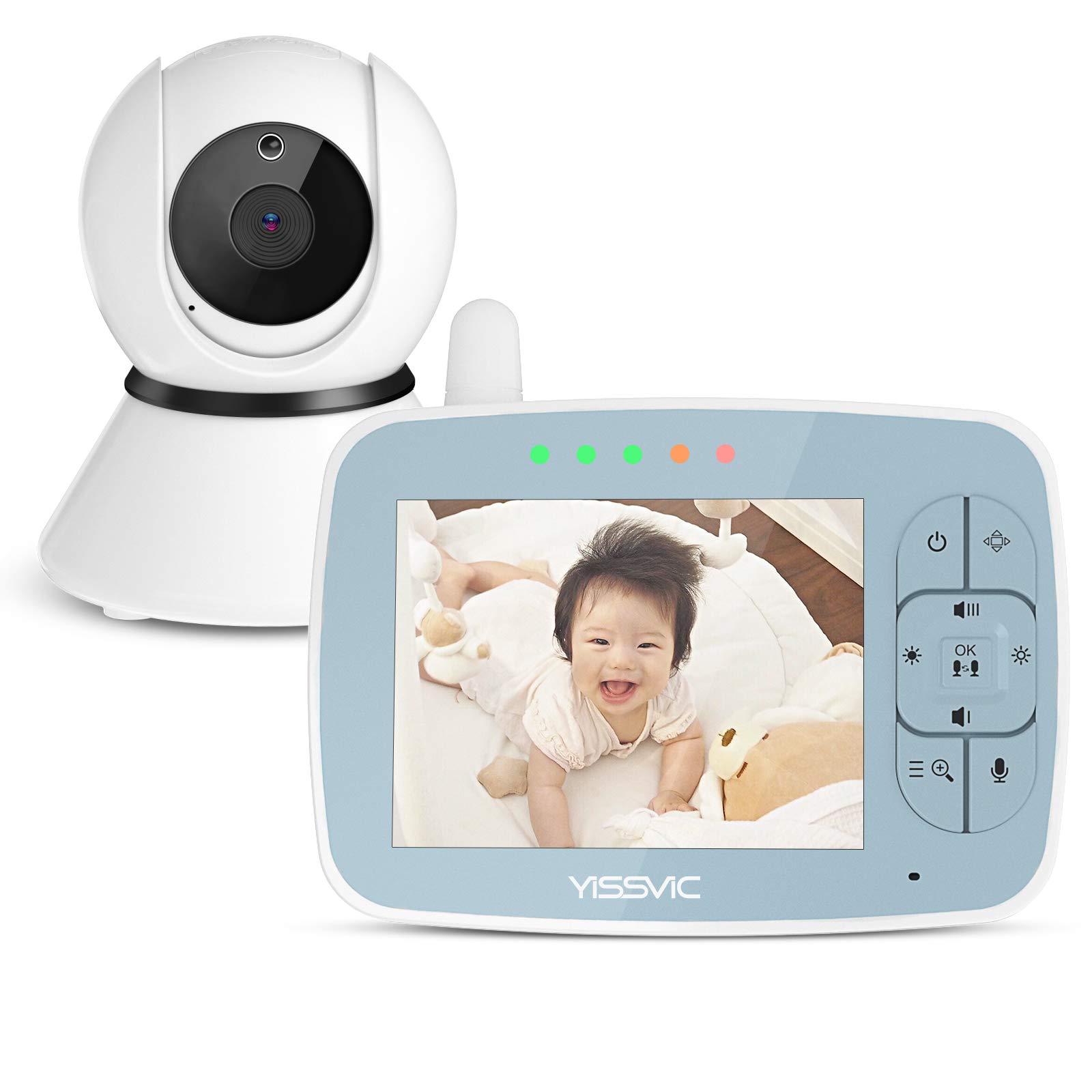 【お取り引き中】早い者勝ち！新品未使用　YISSVIC ベビーモニター 回転カメラ 双方向音声通信 暗視機能付き見守りカメラ Amazon.co.jp: YISSVIC ベビーモニター 見守りカメラ 遠隔監視ベビー