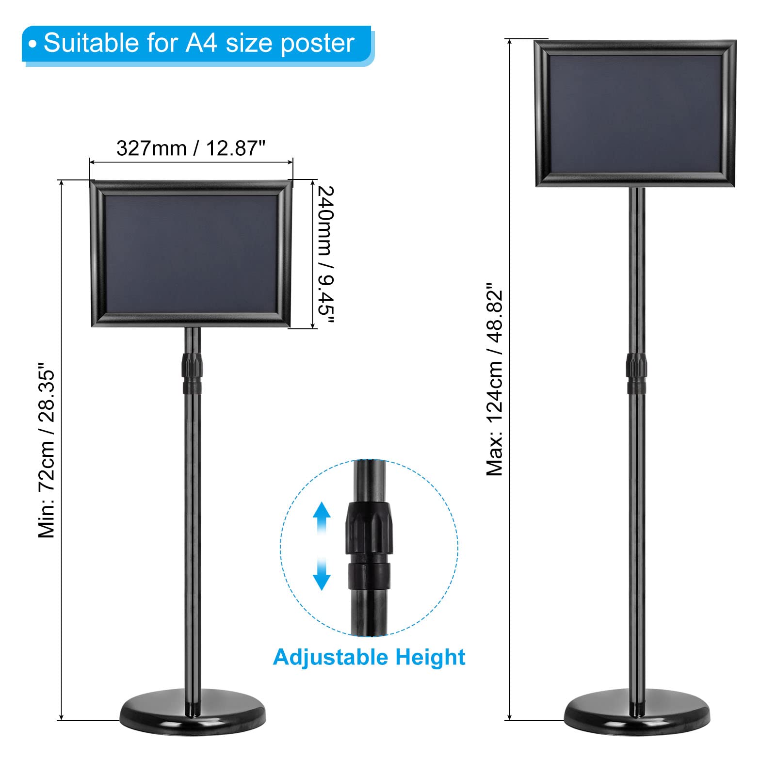 VEVOR Dip Bar Dip Stand Station 800 Libbre Regolabile In Altezza Per L Allenamento Della Forza 92072391