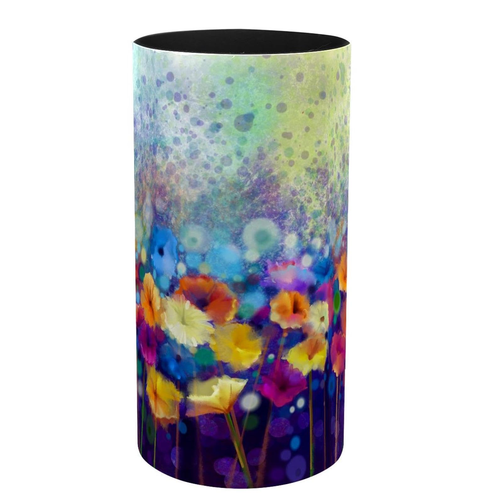 Organisateur pour la maison et le bureau avec pot à pinceaux de maquillage floral