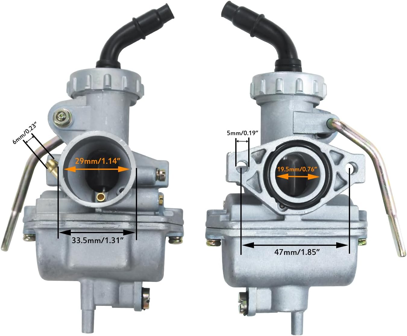 PZ20 Carburetor Carb Air filter AC CDI Box Ignition Coil Starter Solenoid Relay Voltage Regulator Kit for 50cc-125cc Taotao Coolster Apollo Kazuma Kids ATV Four Wheeler Quad Dirt Pit Bike Red