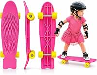 Skate Infantil Mini Cruiser Completo Reforçado para Crianças Aprender Andar Brinquedo Shape Durável e Seguro para Primeiras Manobras 3 a 6 anos