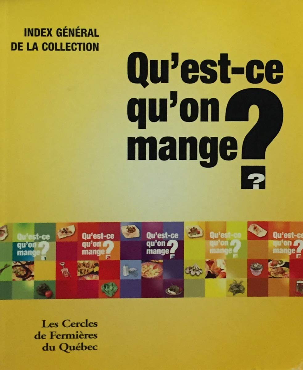 Qu'est-ce qu'on mange (pf) index general [Paperback]