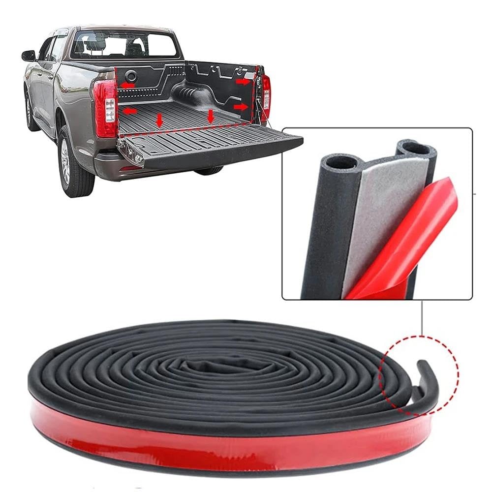 Protezione Portiera Auto Guarnizione In Gomma Per Portellone Posteriore A Doppia Lampadina, Per Pick-up, Camion E Copertura Del Cassone, Da 7,5 M(7.5 meter)