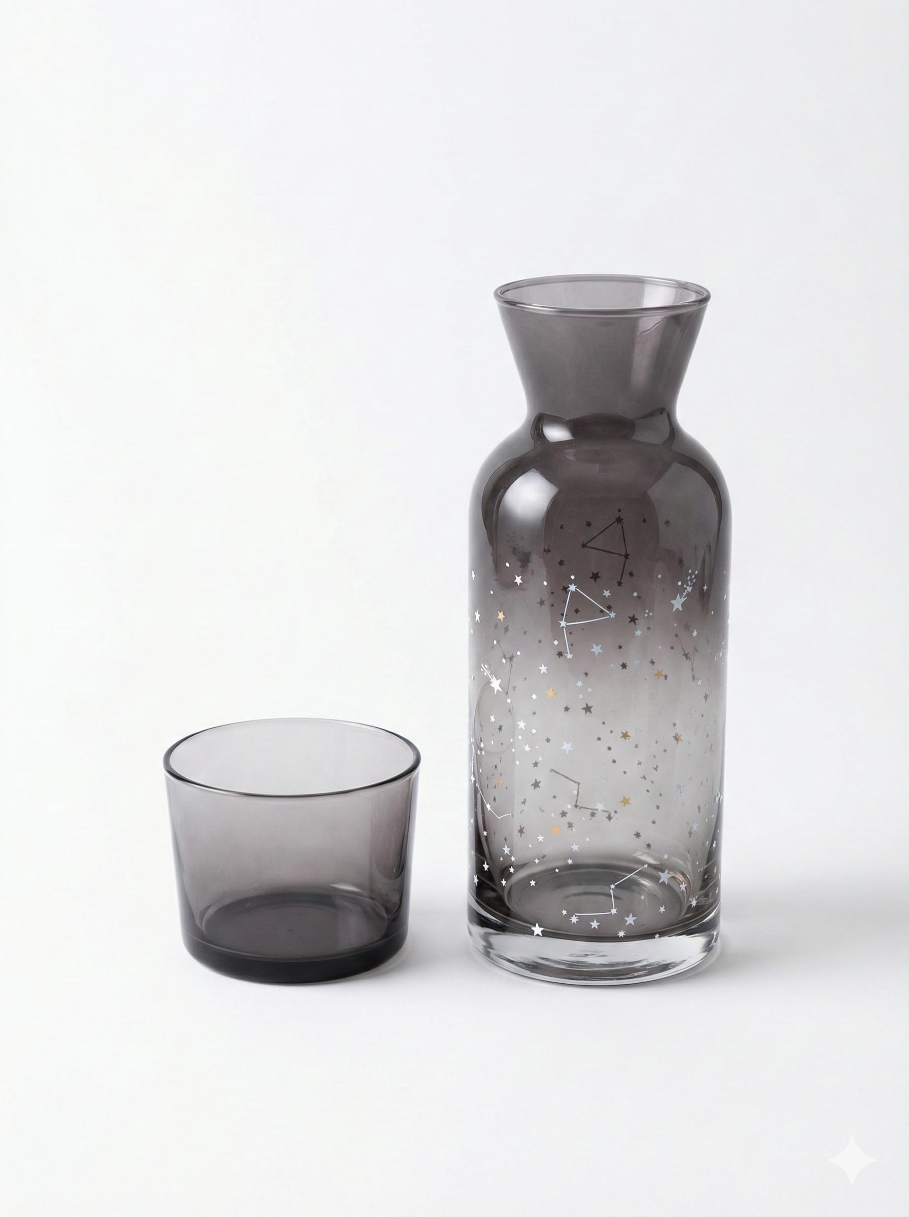 Jarra de agua de vidrio con tapa, jarra de vidrio transparente para cocina y comedor