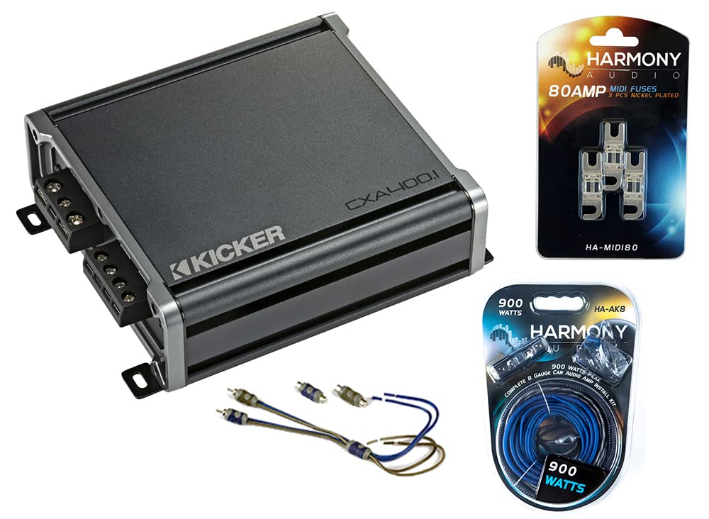 Amazon.com: Kicker 43CXA3001 Car Audio Sub Amp CXA300.1 & 8 GA