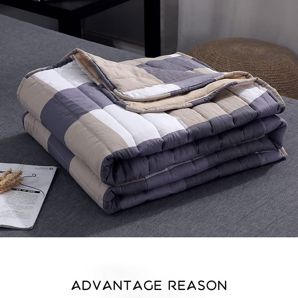 ADovz Summer Lavato Trapunta in Poliestere Aria condizionata consolatore Morbido Traspirante Fresco Coperta Sottile Coperta da copriletto da copriletto,Lenzuola