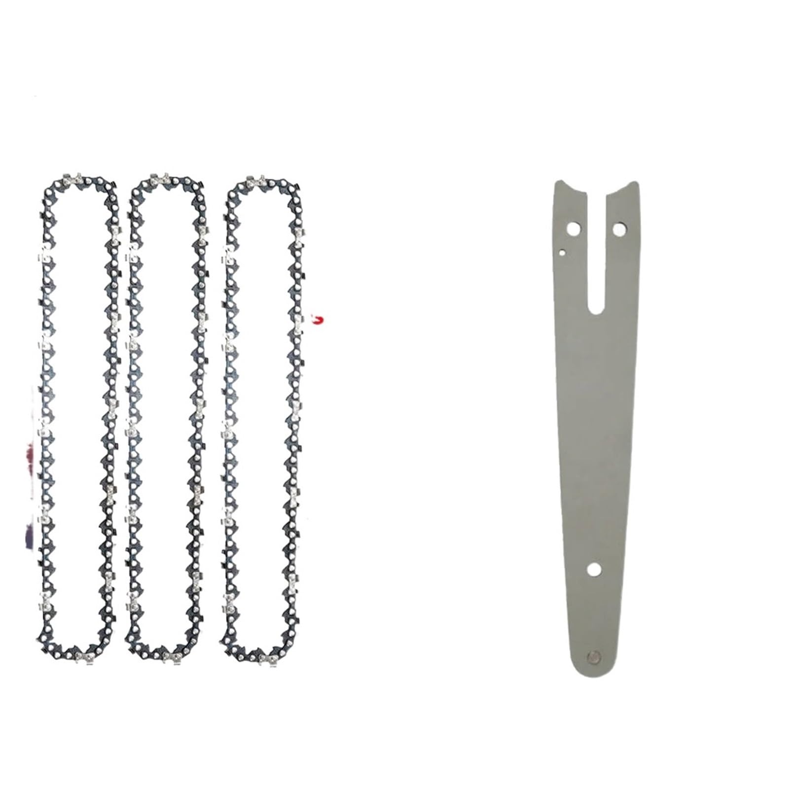 Juego de barra guía y cadena de motosierra de 8 pulgadas, eslabón de transmisión de 45, sierra eléctrica de 1/4''P for sierra eléctrica sin escobillas(10pcs 8-inch Chain)