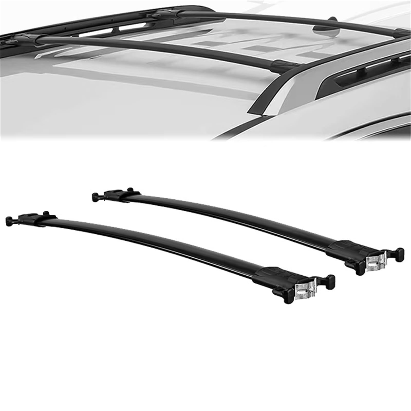 Coche Roof Rails para Chevrolet para Equinox para GMC para Terrain 2010-2017 Portaequipajes Techo Soporte Portaequipajes Barras Transversales Techo