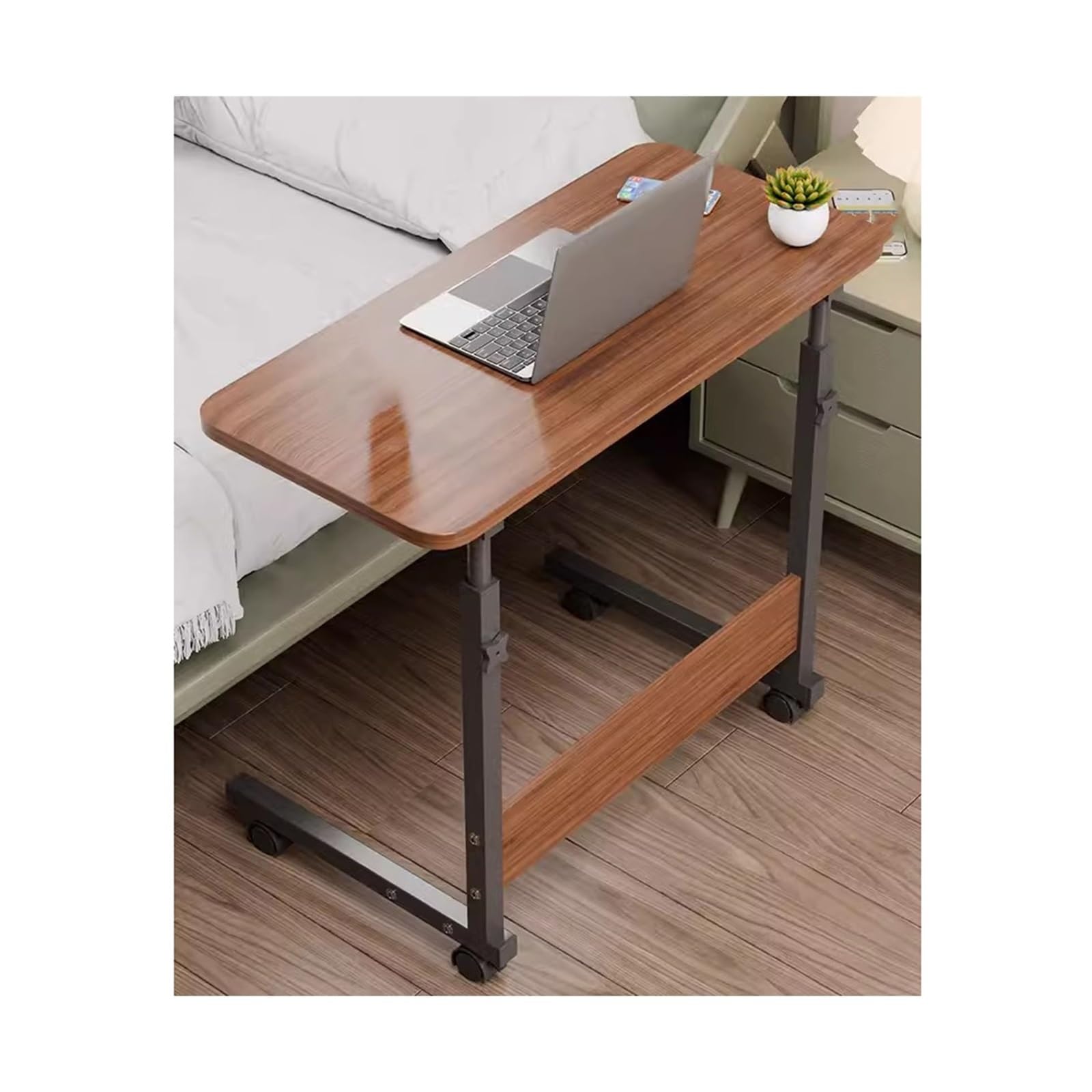 Bureau avec roulettes compact pour résoudre le manque de place en dortoir