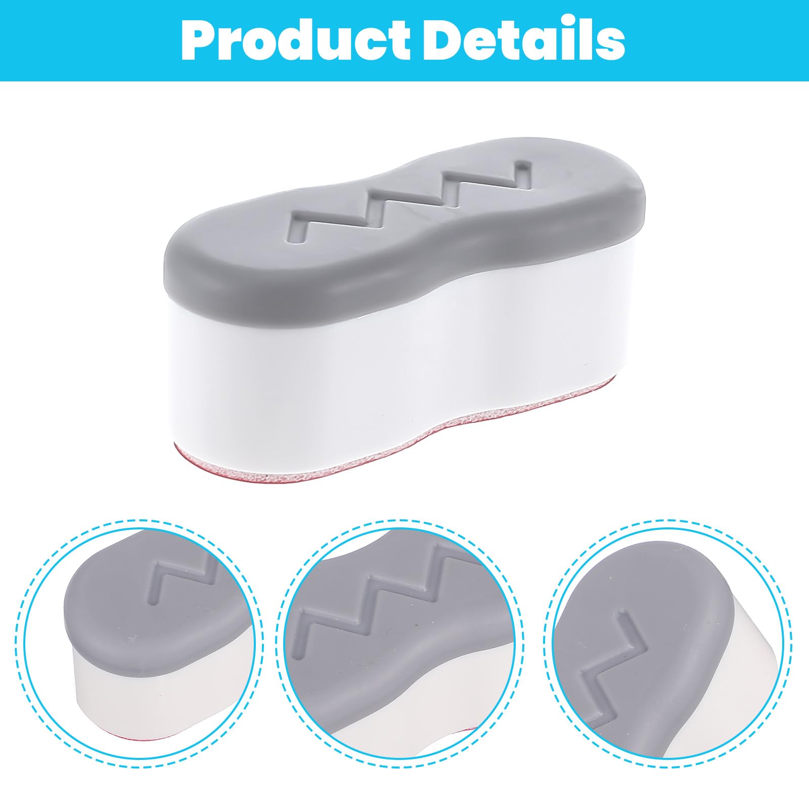 8 Pcs Toilet Seat Bumpers Universal Buffer Toilet Lid Bumpers for Bidet Strong Adhesive Toilet Seat Spacers Bidet — view 6