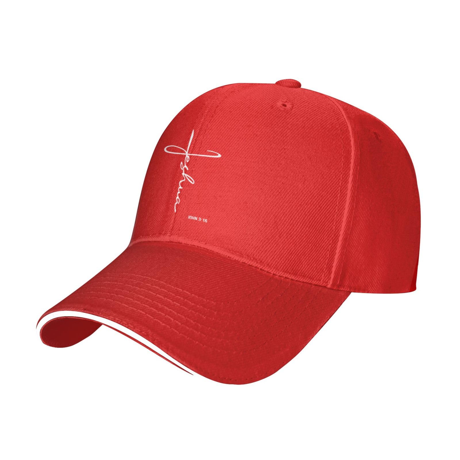 Fwjzdsp Unisex Red Jesus Cross God Christian Faith Baseball Hats For Men Adjustable Dad Hat Gift For Men/Women Trucker Cap,Black