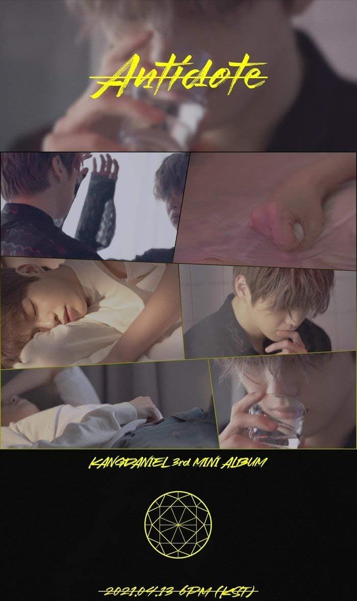Kang Daniel Yellow 3rd Mini Album B Version CD+72p PhotoBook+2p Selfie+1p Film PhotoCard+1p Bookmark+4p Sticker+Message PhotoCard Set+Tracking Kpop Sealed