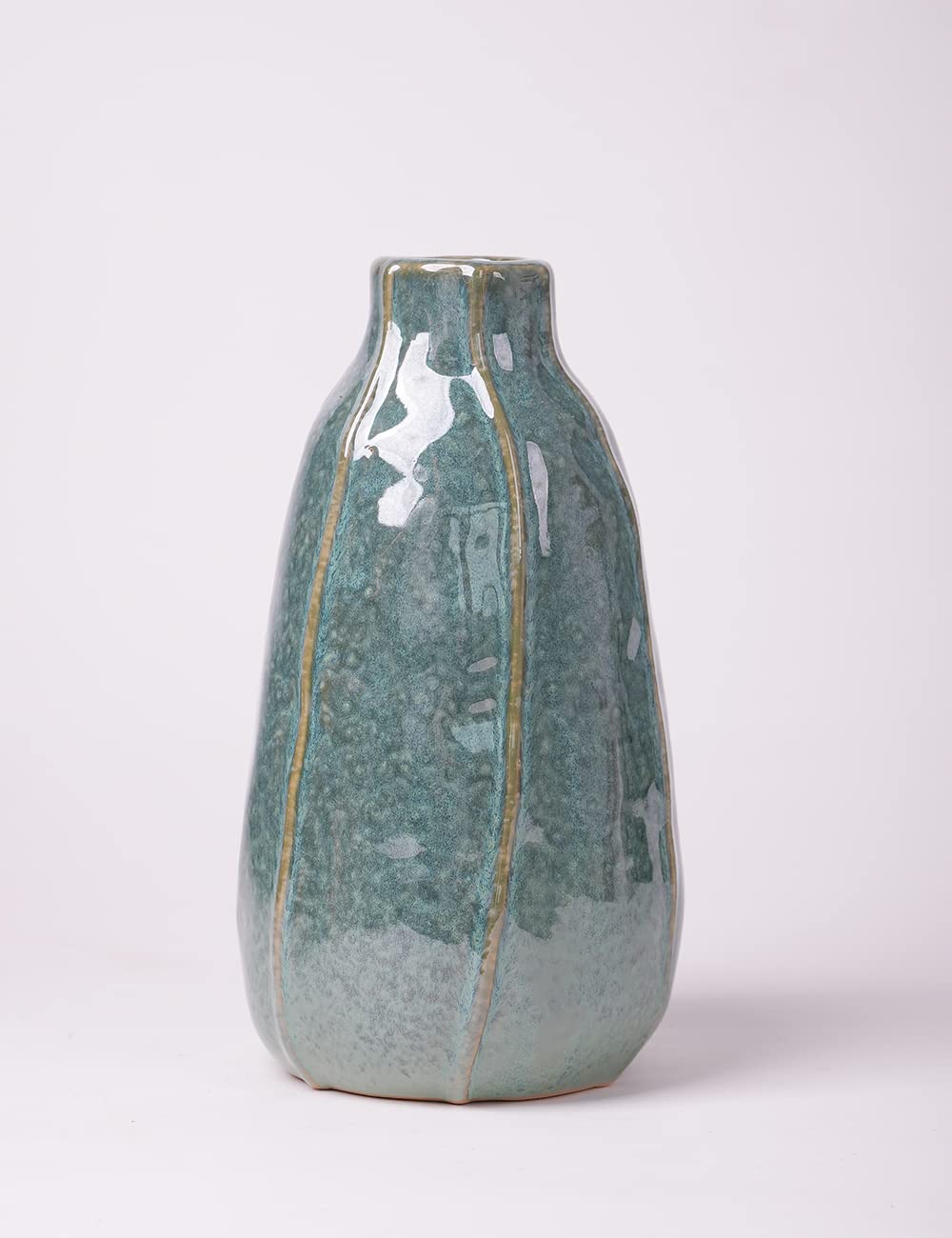 HAUCOZE Vaso Fiori Scultura Moderna Decorazione Arte Casa Statua Regalo per Famiglia Amici Amanti Ceramica 22cm