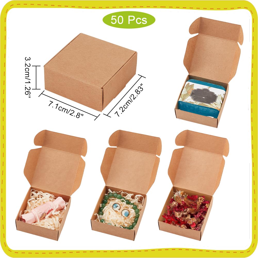 PH PandaHall 50 Sacchetti Di Carta Kraft Per Bomboniere: 19x11.5 Cm, 'Love Is Sweet', Per Matrimoni, Battesimi, Halloween, Piccole Imprese
