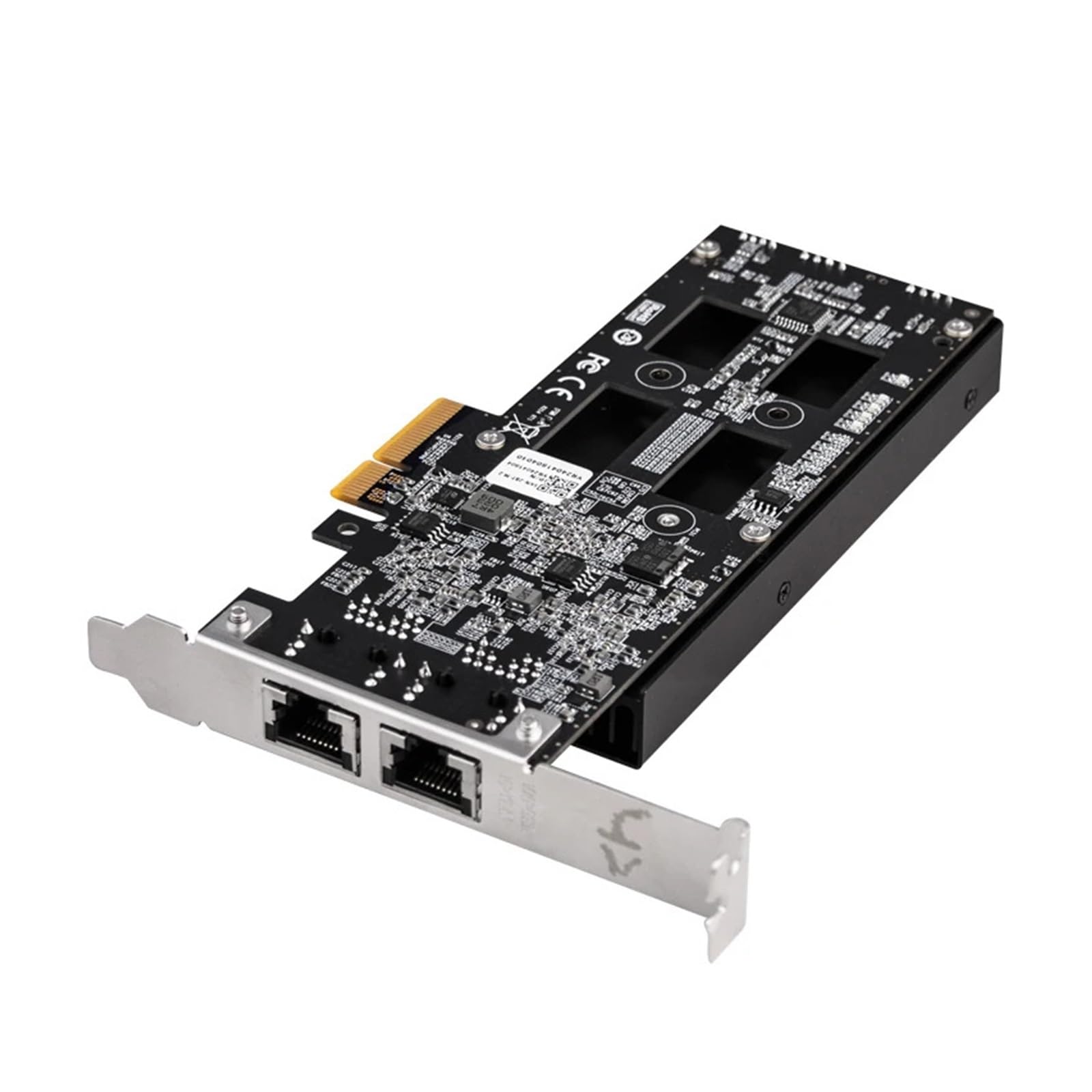 Carte réseau AQC113C double RJ45 10 Gbit/s avec double emplacement SSD M.2 PCIE 3.0