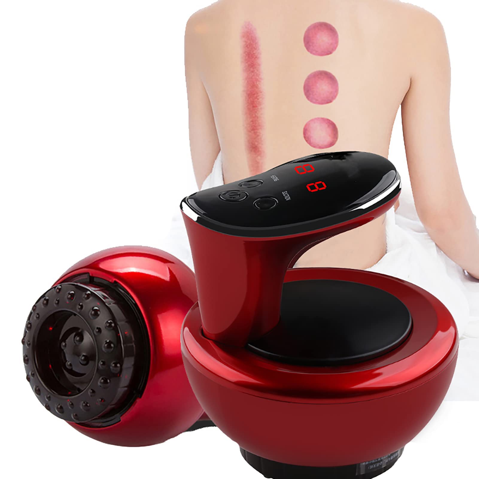 BTAISYDE Gua Sha Cupping Massage Machine,Electric Scraping Massager,Vacuum Suction Detox Massage Machine,Negative Pressure Slimming