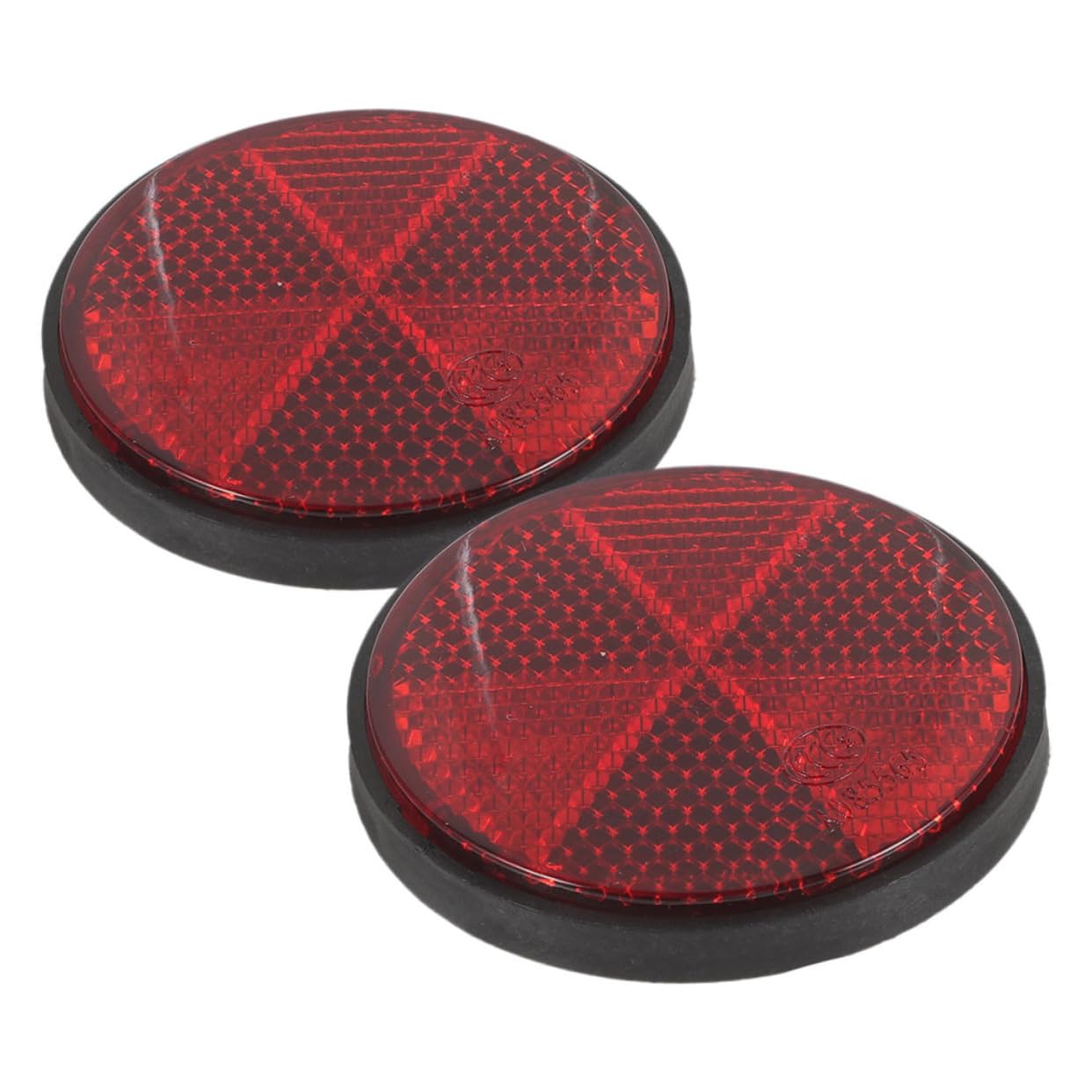 FELTECHELECTR 2pcs Round Bike Reflectors Car Night Reflector Boys and Girls Strong Light Reflection Long-Term Use