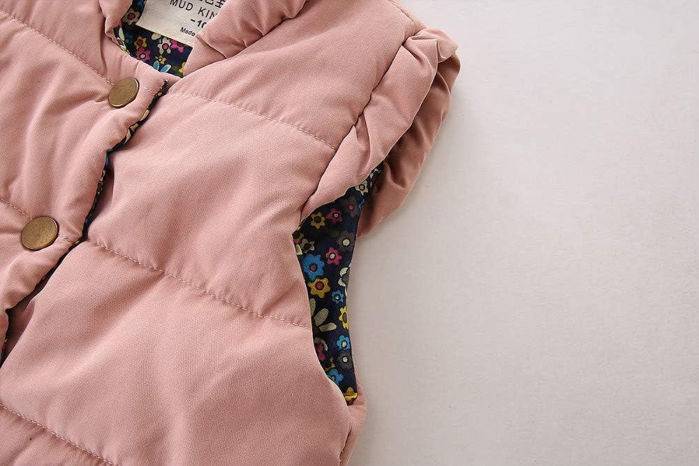 Mud Kingdom Little Girls Vests Outerwear Lightweight Cute Floral