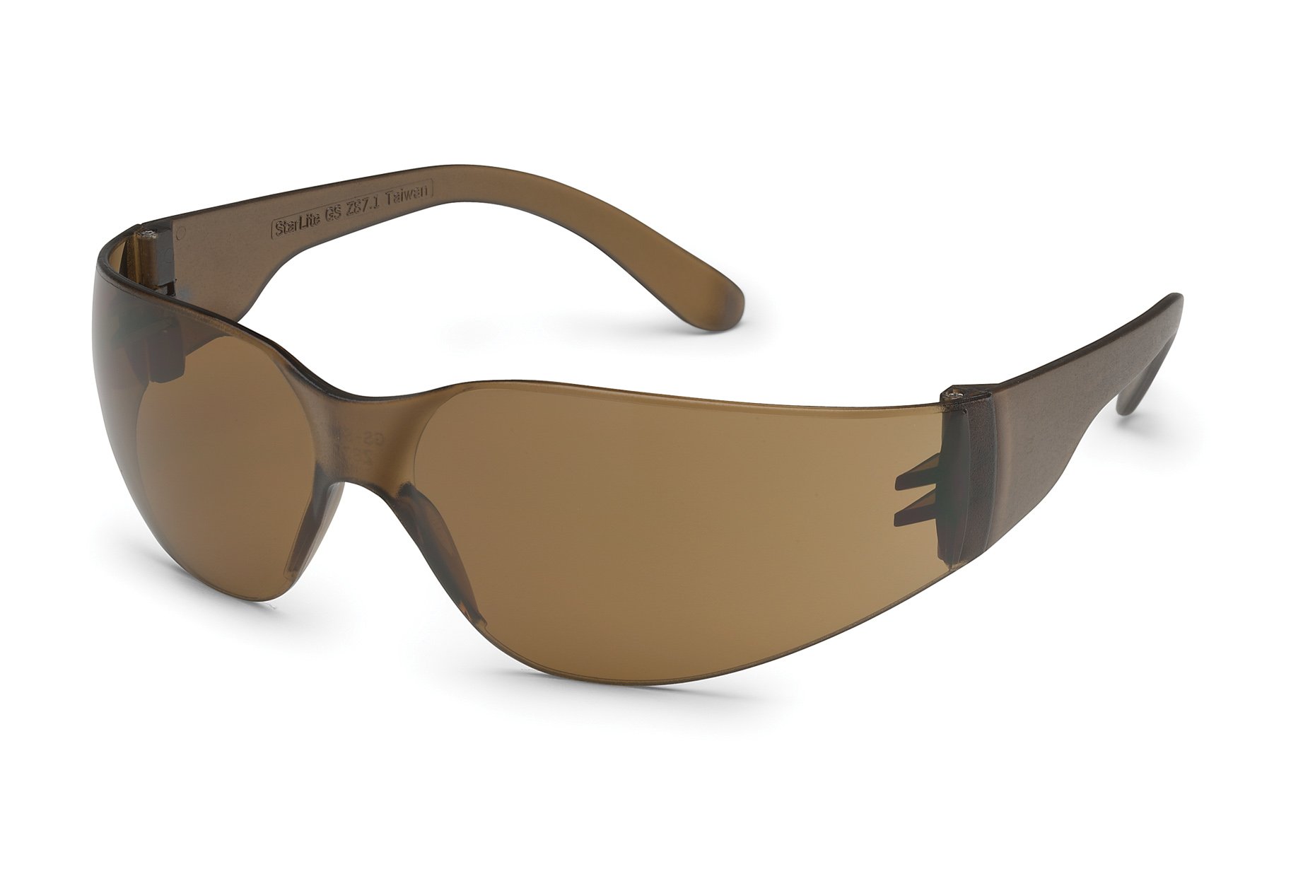 Gateway Safety 4686 UL-Certified StarLite Safety Glasses, Mocha Lens, Mocha Temple (Pack of 10) — image 1