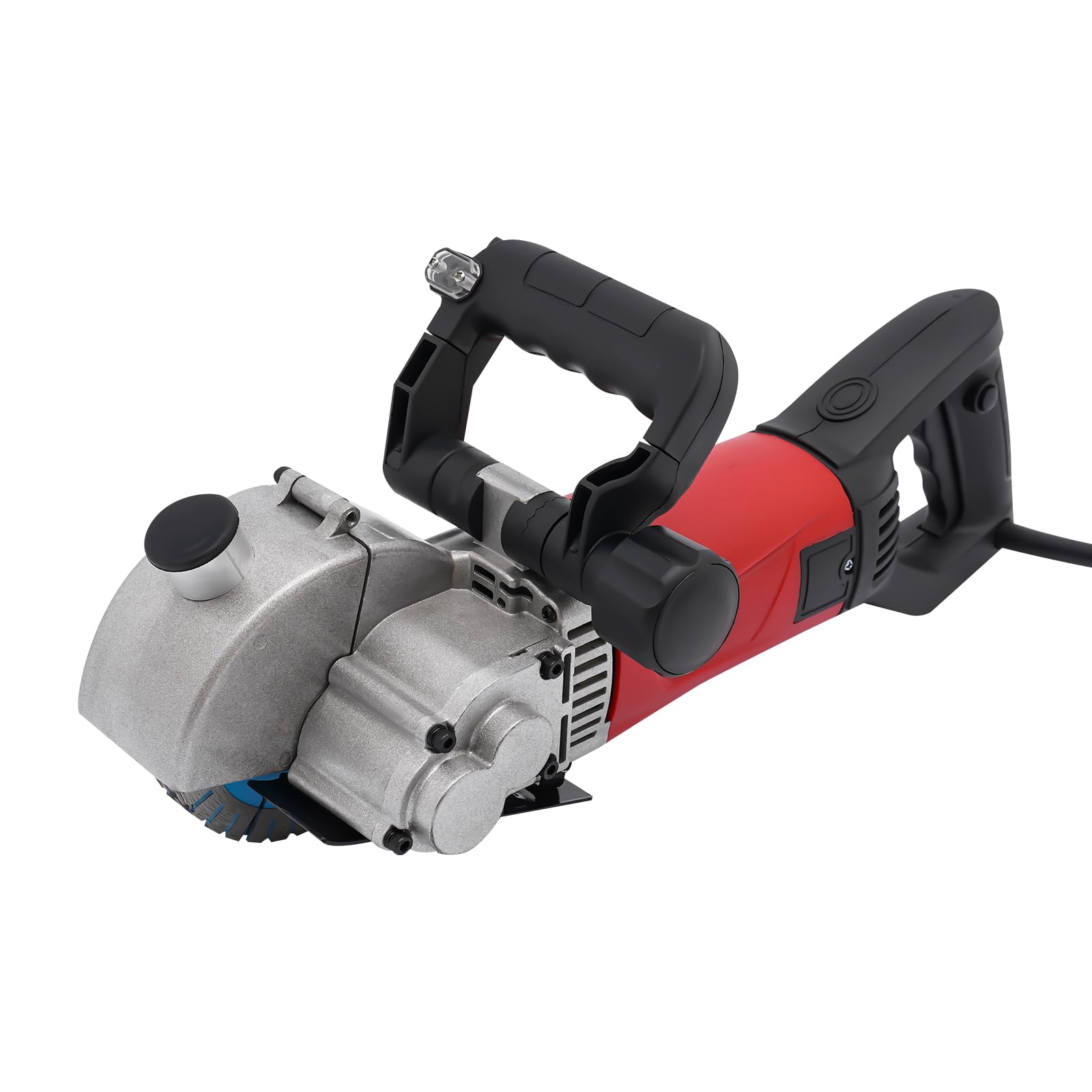 Electric Wall Chaser Concrete Cutter Groove Cutting Machine For Brick Grooving Slotting Groover Power Masonry Saw With 5 Saw Tool Granite Marble Grooves 36Mm 7000Rpm 1800W (Black Red)