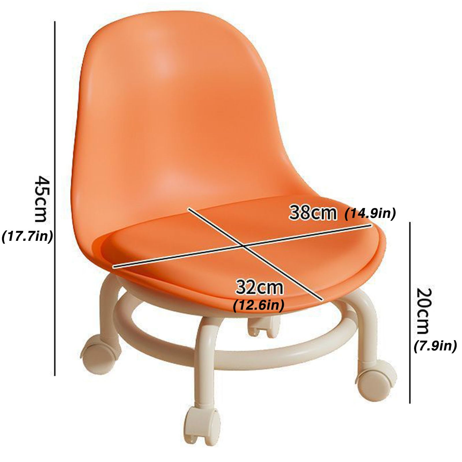 Yhsdtq , Tabouret à Roulettes Robuste, Tabouret Portable, Rouleau