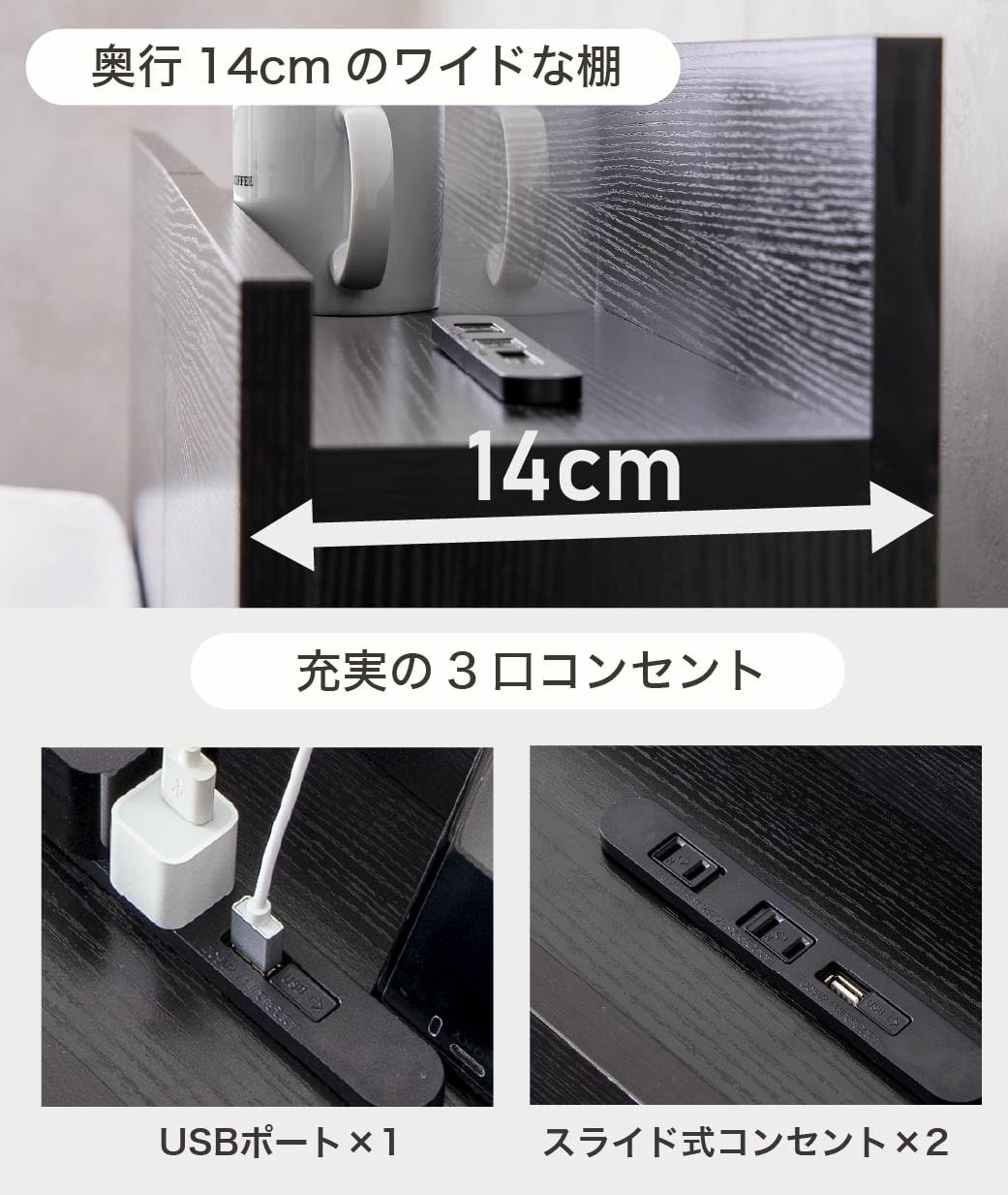 Amazon｜ネルコンシェルジュ zesto ゼスト 収納ベッド クイーン