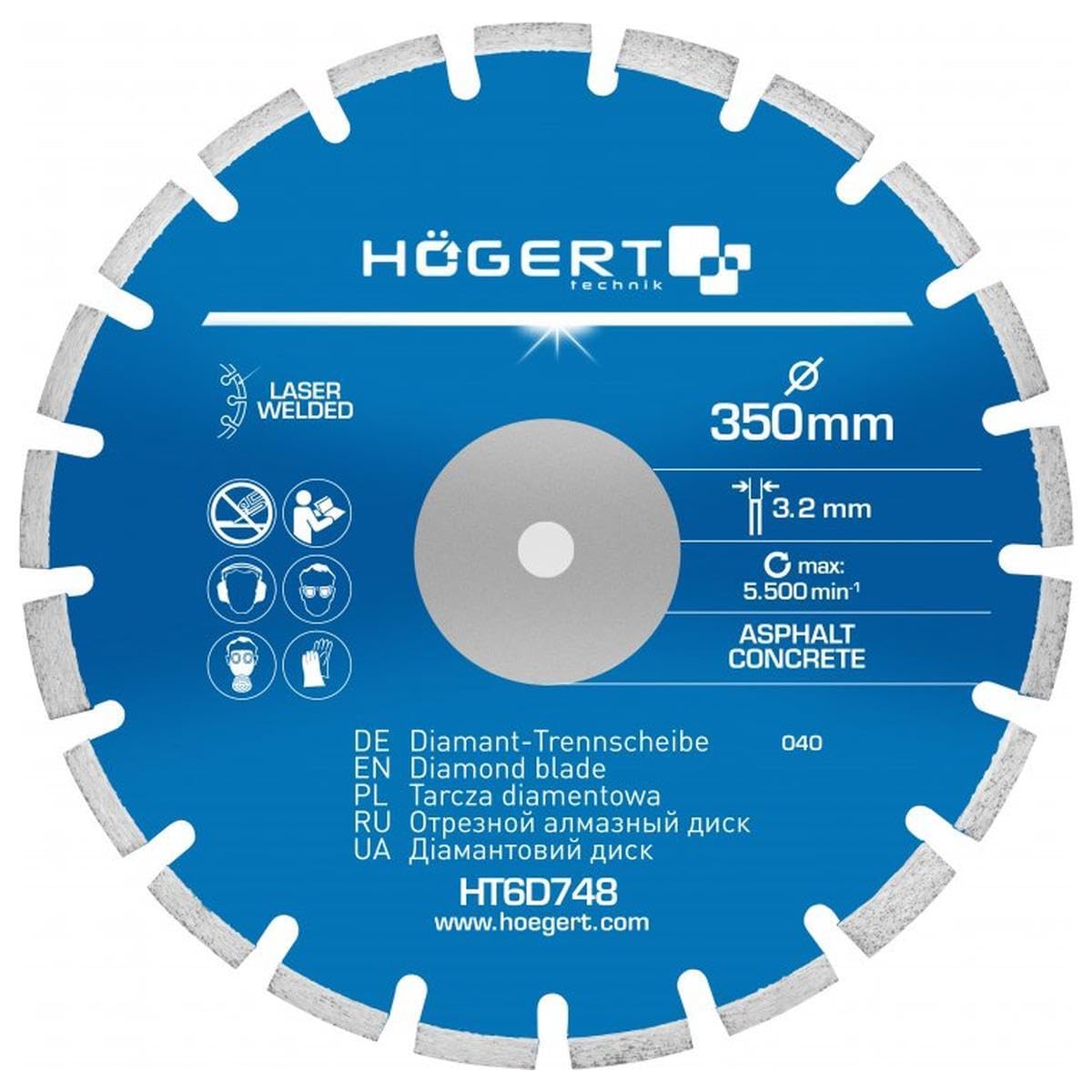Hogert Technik HT6D748 Płyta separująca szlifierka kątowa
