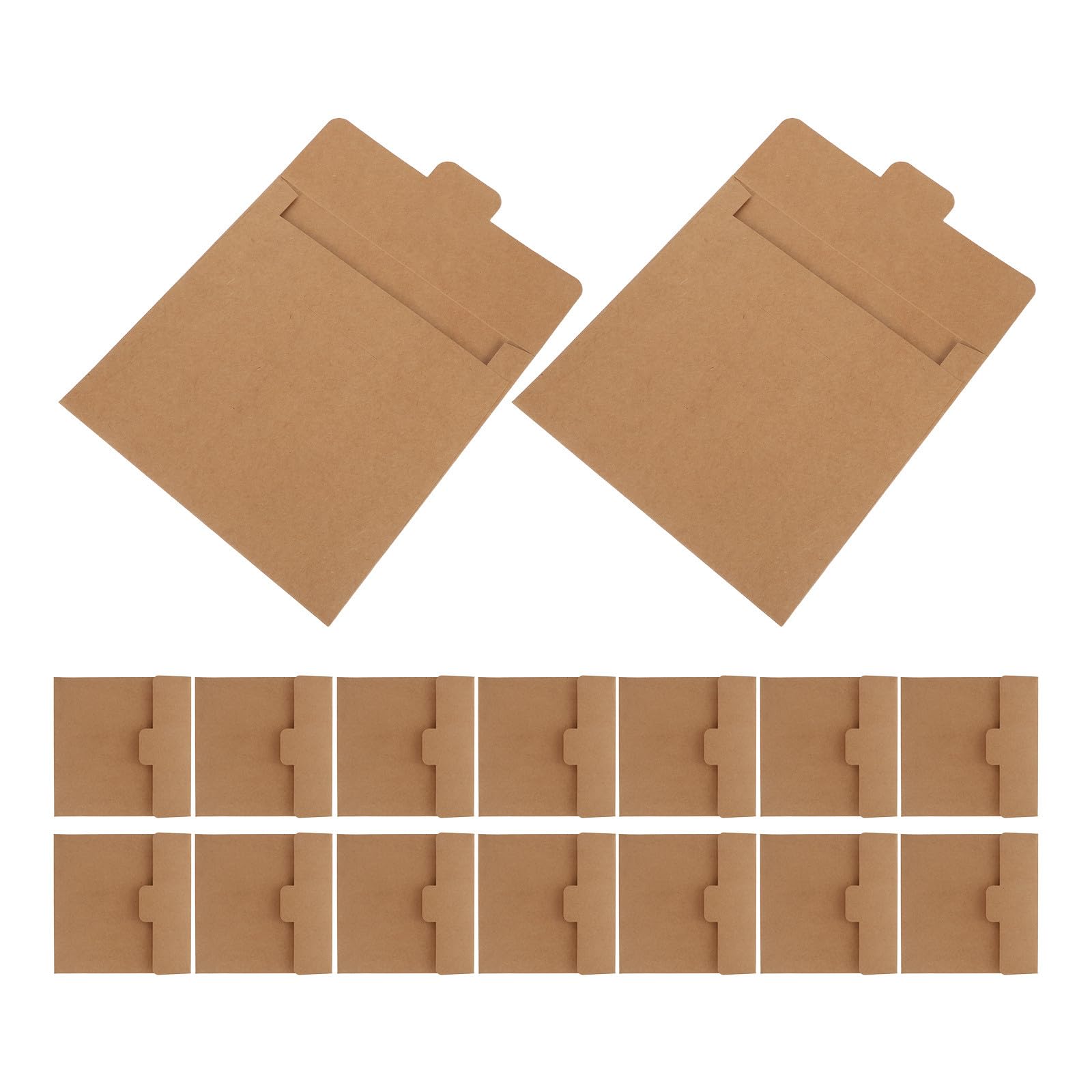 20 Quadratische Kraftpapierumschläge aus Dickem Kraftpapier 20 X 20cm für Scrapbooking und Partygeschenke Vielseitig und Praktisch
