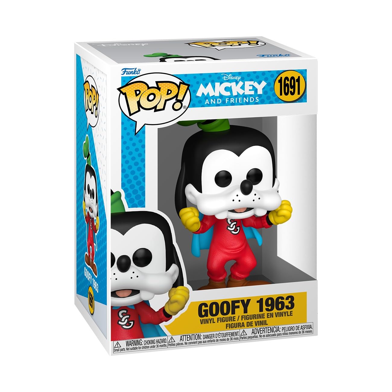 Funko Pop! Disney: Goofy Through the Ages, 1963, Collectable Vinyl Figure, Gift Idea, Official Merchandise