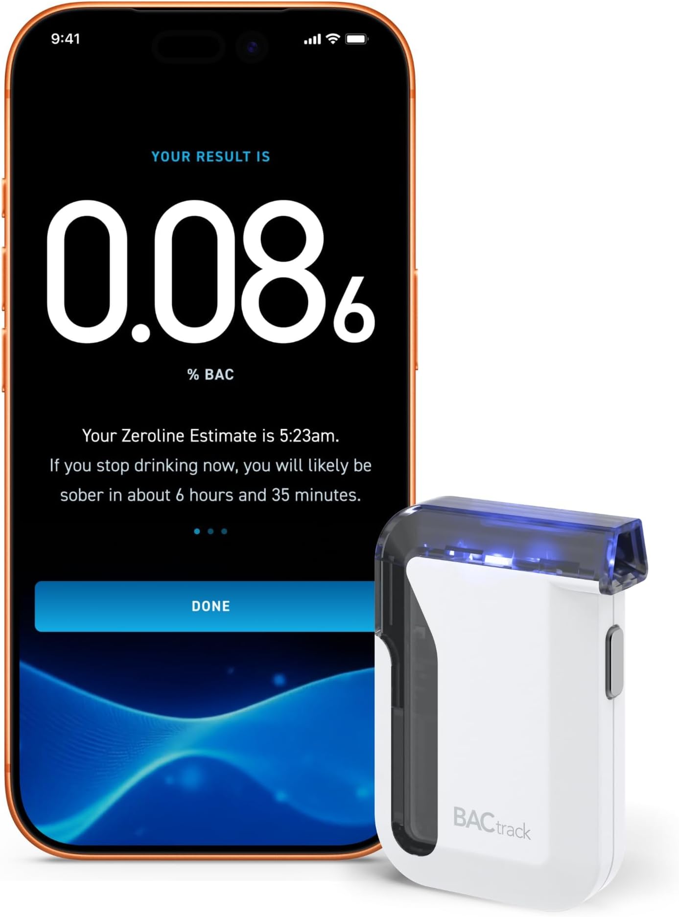 Mobile Rechargeable Smartphone Breathalyzer | App-Enabled