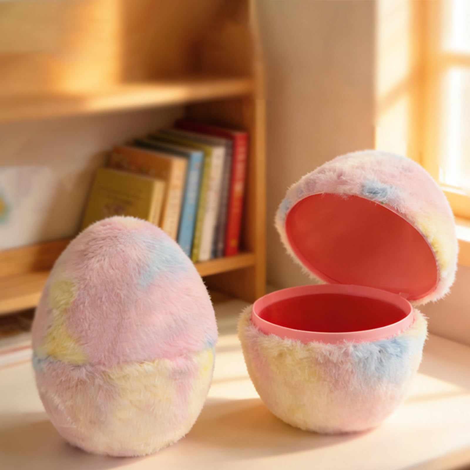 Décoration d ' œufs de Pâques en Plastique Brillant, boîte à Bonbons, étui de Rangement de Cadeaux pour l ' Artisanat en Classe et la décoration de la Maison, Fournitures de fête de Pâques