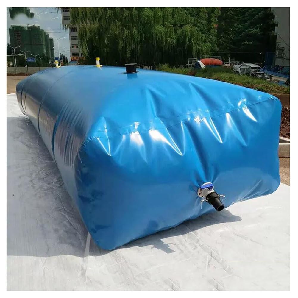 Contenedor Portador De Agua, Cubo De Agua Flexible Plegable Contenedor De Agua De Emergencia Impermeable Y A Prueba De Fugas Con Grifo, Para Lucha Contra Incendios Jardinería ( Color : Azul , Tamaño :